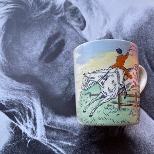 VINTAGE DAVENPORT HUNTING SCENES SMALL CUP